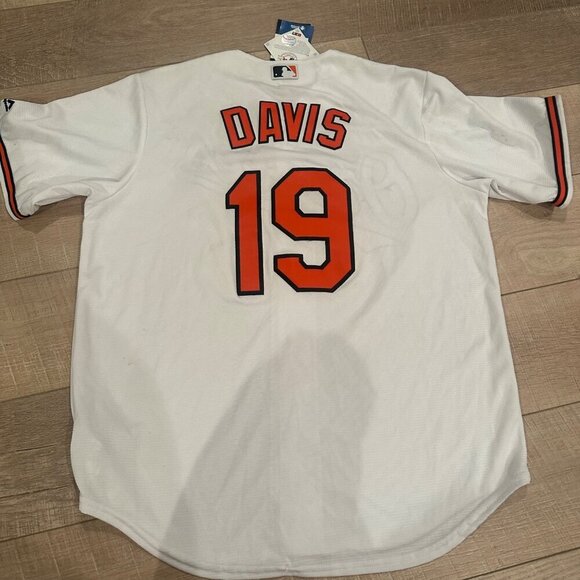 ORIOLES MAJESTIC JERSEY NEW SIZE LARGE DAVIS #19 - Picture 10 of 11